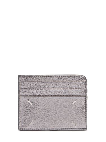 Slim Gap Metallized Leather Card Holder - MAISON MARGIELA - Modalova