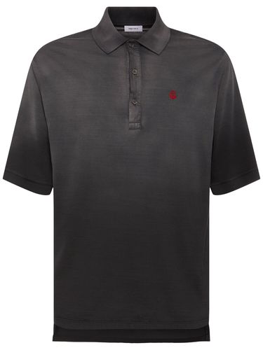 Oversized Cotton Polo Shirt - ALEXANDER MCQUEEN - Modalova