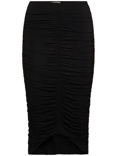 Vicky Ruched Viscose Midi Skirt - ISABEL MARANT - Modalova