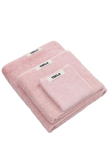 Set Of 3 Organic Cotton Towels - TEKLA - Modalova