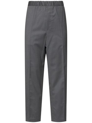 Pleated Tropical Wool Blend Pants - SEVEN GAUGE - Modalova