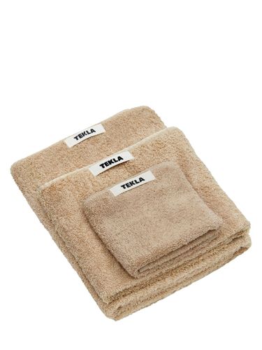 Set Of 3 Organic Cotton Towels - TEKLA - Modalova