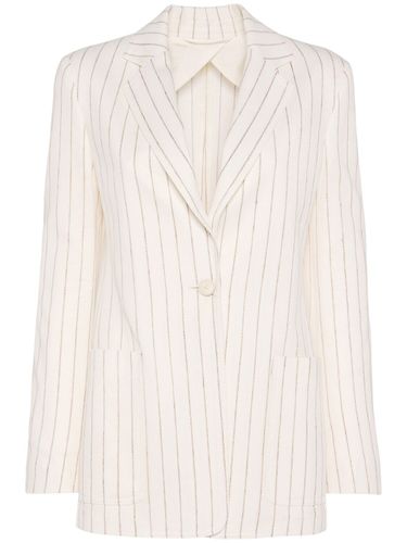 Jadi Striped Cotton & Linen Blazer - MAX MARA - Modalova