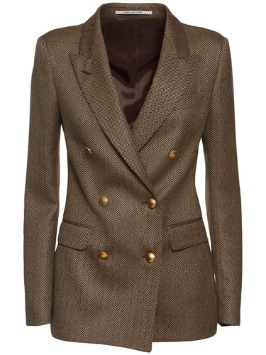 Parigi Double Breast Wool Blazer - TAGLIATORE 0205 - Modalova