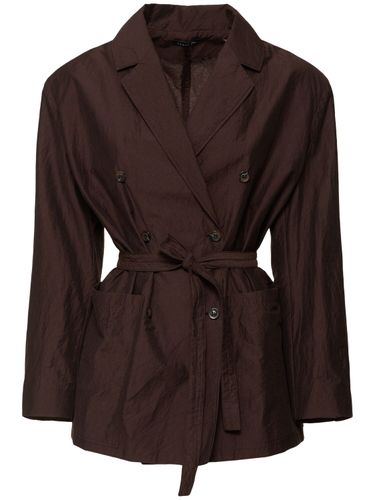 Drew Double Breast Cotton Blend Jacket - SOEUR - Modalova