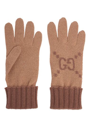 Cashmere Blend Gloves - GUCCI - Modalova