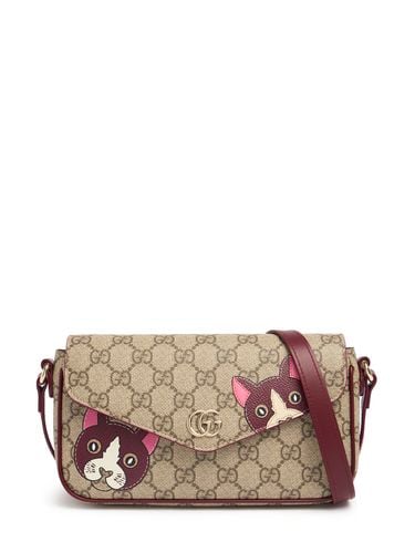 Mini Gg Canvas Bag W/ Cat Detail - GUCCI - Modalova