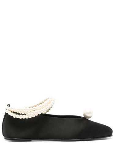 Mm Embellished Satin Ballet Flats - MAGDA BUTRYM - Modalova