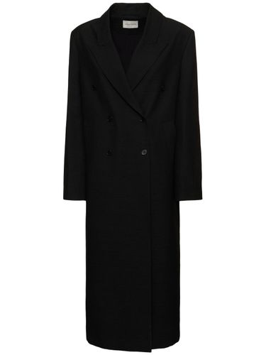 Temo Double Breast Viscose Coat - LOULOU STUDIO - Modalova