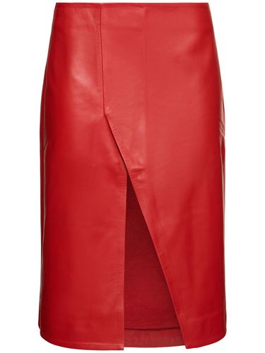 Ekare Leather Midi Skirt - LOULOU STUDIO - Modalova