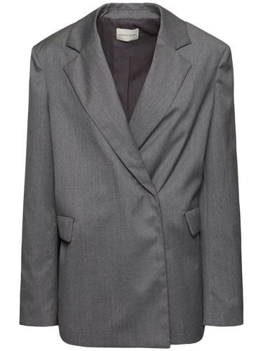 Arlo Double Breast Wool Blazer - LOULOU STUDIO - Modalova