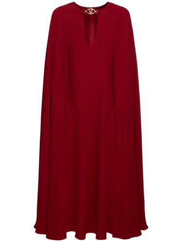 Cady Couture Cape Midi Dress - VALENTINO - Modalova