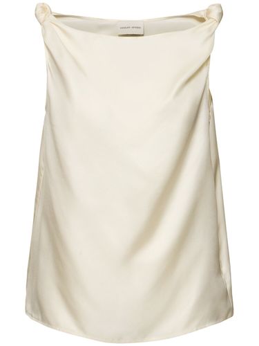 Remy Sleeveless Draped Silk Top - LOULOU STUDIO - Modalova