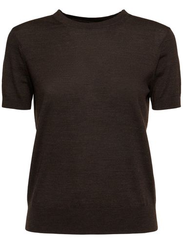 Basic Wool Knit T-shirt - THEORY - Modalova