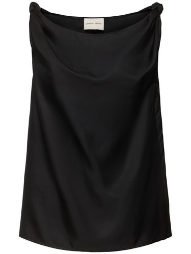 Remy Sleeveless Draped Silk Top - LOULOU STUDIO - Modalova