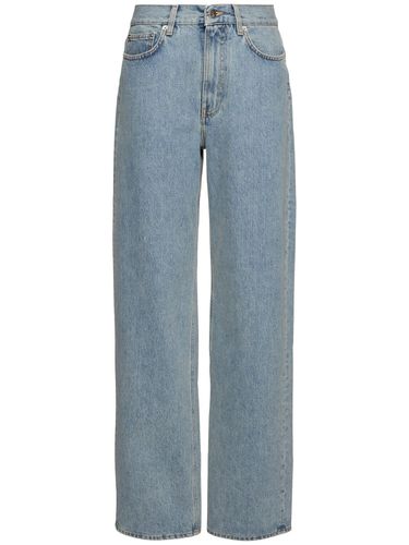 Samur Cotton Denim Jeans - LOULOU STUDIO - Modalova