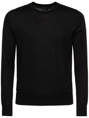 Cashmere & Silk Classic Crewneck Sweater - BRIONI - Modalova