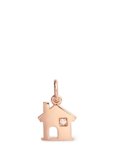 Kt Rose Gold & Diamond House Charm - DODO - Modalova