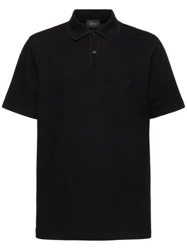 Cotton Piquet Polo - BRIONI - Modalova