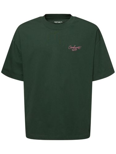 Signature Script Cotton T-shirt W/pocket - CARHARTT WIP - Modalova