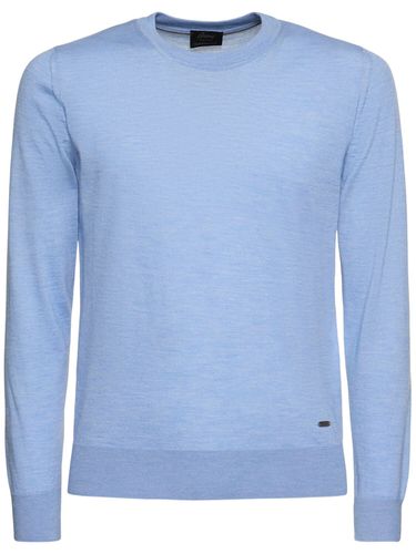 Cashmere & Silk Classic Crewneck Sweater - BRIONI - Modalova