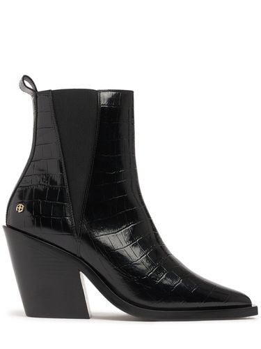 Mm Bekah Croc Embossed Leather Boots - ANINE BING - Modalova