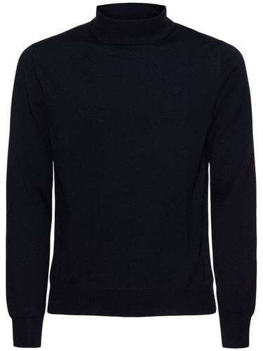 Wool Knit Mock Neck Sweater - TAGLIATORE - Modalova