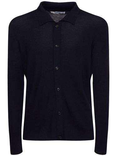 Wool Knit Shirt - GRIFONI - Modalova