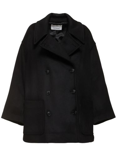 Marian Oversize Wool Blend Peacoat - THE FRANKIE SHOP - Modalova