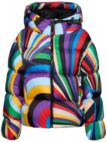 Printed Down Jacket W/ Hood - PUCCI - Modalova