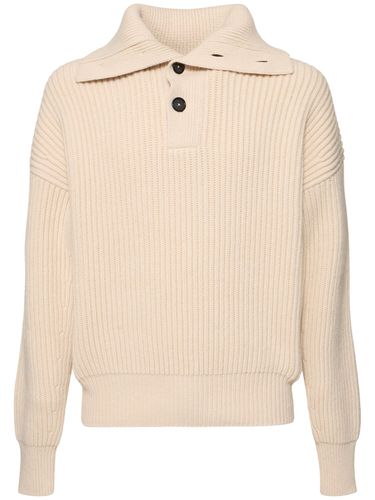 Wool & Cashmere Polo Sweater - ALEXANDER MCQUEEN - Modalova