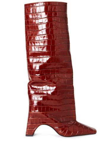 Mm Bridge Embossed Leather Boots - COPERNI - Modalova