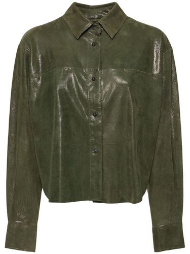 Lizard Print Leather Shirt - FORTE_FORTE - Modalova