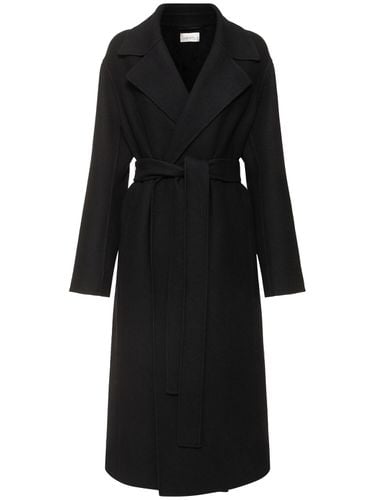 Malika Felted Wool Blend Long Coat - THE ROW - Modalova