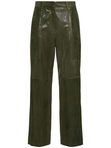 Lizard Print Leather Cargo Pants - FORTE_FORTE - Modalova