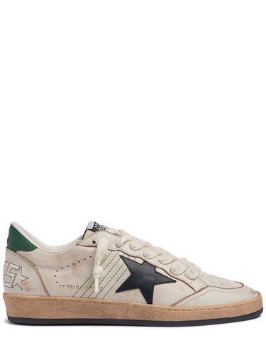 Ball Star Leather Sneakers - GOLDEN GOOSE - Modalova