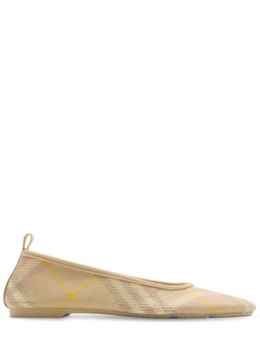 Mm Lf Knit Baby Check Textile Flats - BURBERRY - Modalova