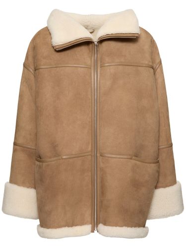 Signature Shearling Zip Coat - TOTEME - Modalova