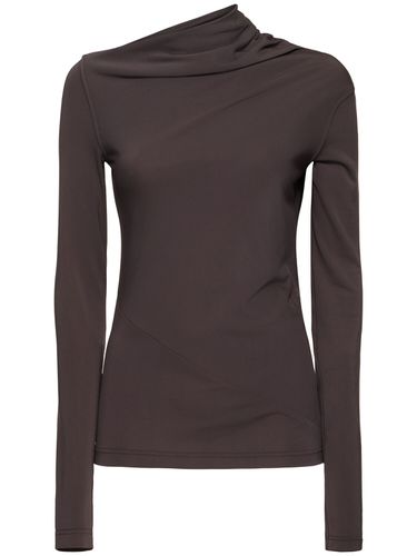 Draped Jersey Top - TOTEME - Modalova