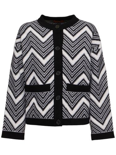 Wool Collarless Jacket - MISSONI - Modalova