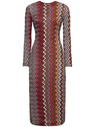 Vestido Midi De Punto De Lana - MISSONI - Modalova