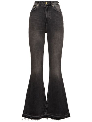 Stretch Denim Flared Jeans - GANNI - Modalova