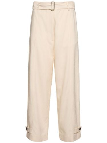 Tailored Viscose Blend Wide Pants - MSGM - Modalova