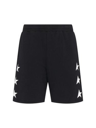 Star Cotton Wide Sweat Shorts - GOLDEN GOOSE - Modalova