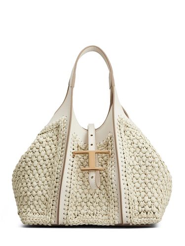 Mini T Crochet Shopping Bag - TOD'S - Modalova