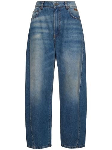 Midrise Baggy Jeans - MSGM - Modalova