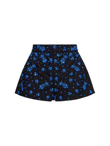 Printed Bermuda Shorts - MSGM - Modalova