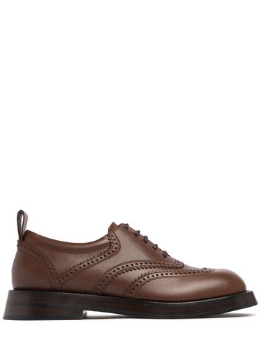 Leather Lace-up Derby Shoes - ALEXANDER MCQUEEN - Modalova