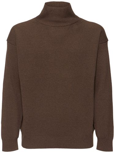 Super Fine Wool Rib Knit Sweater - AURALEE - Modalova