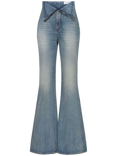 High Rise Denim Bellbottoms - ALEXANDER MCQUEEN - Modalova